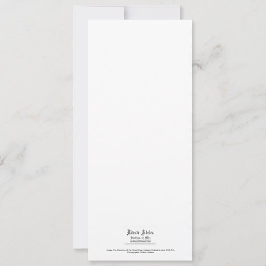 Uitnodiging (scripts): Interior Pilgrimage (Achterkant)