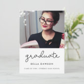 Uitnodiging scriptscriptgraduatie (Staand voorkant)