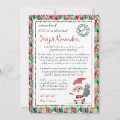 Uitnodiging Scrisoare de la Mos Craciun (Voorkant)