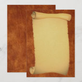 Uitnodiging Scroll (Voorkant / Achterkant)