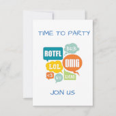 UITNODIGING "SENIOR STIJL" PARTY SMS (Voorkant)