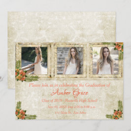 Uitnodiging Shabby Chic Photo Graduparty