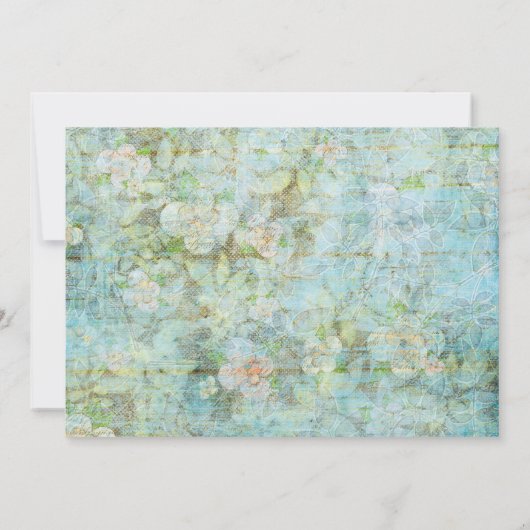 Uitnodiging Shabby Chic Photo Graduparty (Achterkant)