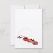 Uitnodiging: Silhouette Piano en Violin Kaart (Voorkant)