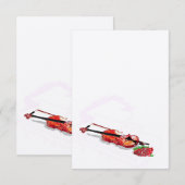 Uitnodiging: Silhouette Piano en Violin Kaart (Voorkant / Achterkant)