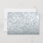 Uitnodiging - Silver Glitter Fab Shower future Mrs (Achterkant)