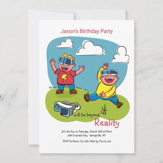 Uitnodiging simulatieglazen (Voorkant)