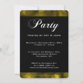 Uitnodiging Sinaasappel Bokeh 1 nieuwjaarsfeest (Achterkant)