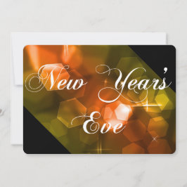 Uitnodiging Sinaasappel Bokeh 1 nieuwjaarsfeest