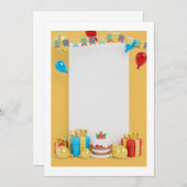 Uitnodiging Sjablonen: Maak hun speciale dag (Voorkant / Achterkant)