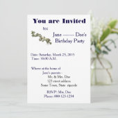 Uitnodiging Sjabloon (Staand voorkant)