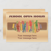 Uitnodiging Sjabloon basisonderwijs (Voorkant / Achterkant)