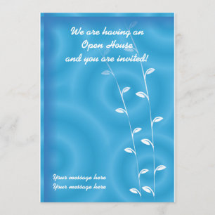 Uitnodiging Sjabloon Blauwe Spa