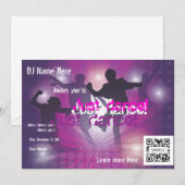 Uitnodiging Sjabloon Dance (Voorkant / Achterkant)