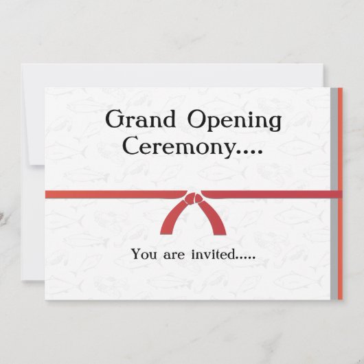 Uitnodiging Sjabloon Japans restaurant (Voorkant)