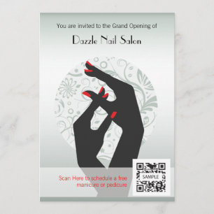Uitnodiging Sjabloon Nail Salon