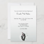 Uitnodiging Sjabloon Nail Salon (Achterkant)