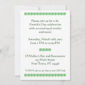 Uitnodiging Sjabloon St Patricks Day (Achterkant)