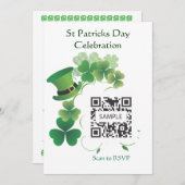 Uitnodiging Sjabloon St Patricks Day (Voorkant / Achterkant)