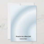 Uitnodiging Sjabloon Winkelmeisje (Achterkant)