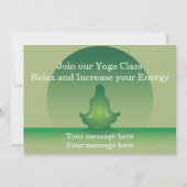 Uitnodiging Sjabloon Yoga (Voorkant)