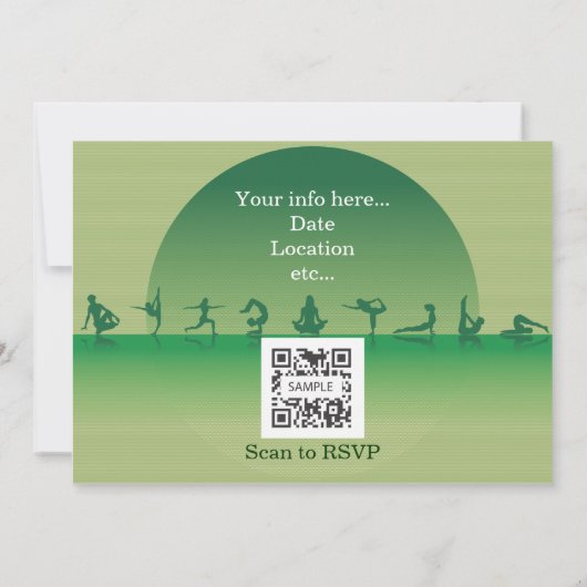 Uitnodiging Sjabloon Yoga (Achterkant)