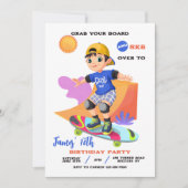 Uitnodiging Skatepark Jongen (Voorkant)