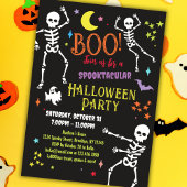 Uitnodiging Skeleton Halloween Party