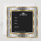 Uitnodiging Skull Birthday Party (Achterkant)