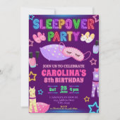 Uitnodiging Slaapfeest (Voorkant)
