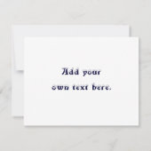 Uitnodiging sneeuwman vieren - Blank Inside (Achterkant)