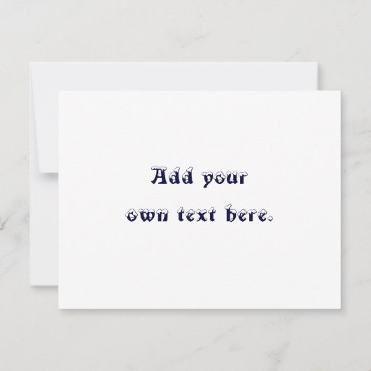 Uitnodiging sneeuwman vieren - Blank Inside (Achterkant)