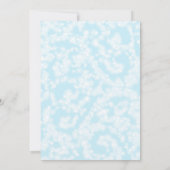 Uitnodiging sneeuwvlok; Winter Wonderland Party (Achterkant)