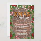 Uitnodiging Snow Wood Marry Xmas-partij (Voorkant)