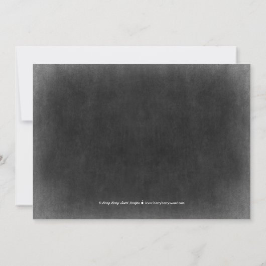 Uitnodiging Snowflakes Holiday Party (Achterkant)