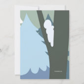 Uitnodiging Snowman Birthday (Achterkant)