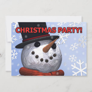 uitnodiging Snowman Party