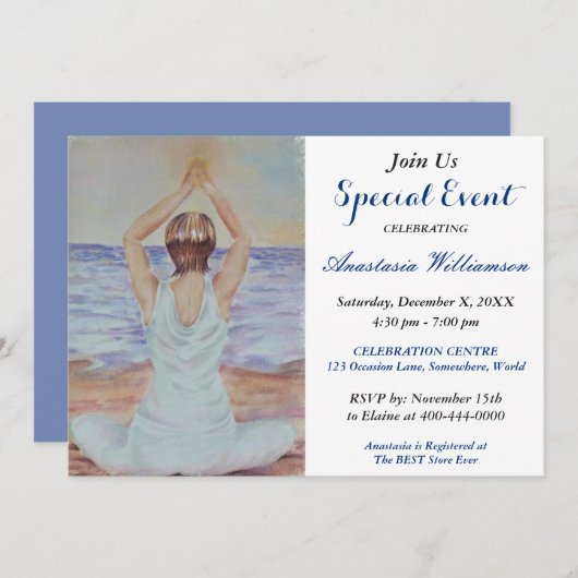 UITNODIGING SOLACE EN SERENITY FEestJE (Voorkant / Achterkant)