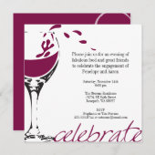 Uitnodiging Spat Merlot-feestje (Voorkant / Achterkant)