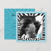 UITNODIGING SPECIAAL EVENEMENT :: zebra square 1SQ (Voorkant / Achterkant)