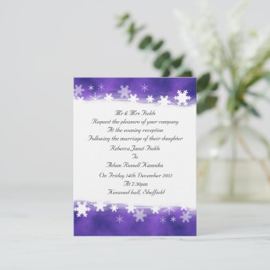 Uitnodiging speciale avond (Staand voorkant)