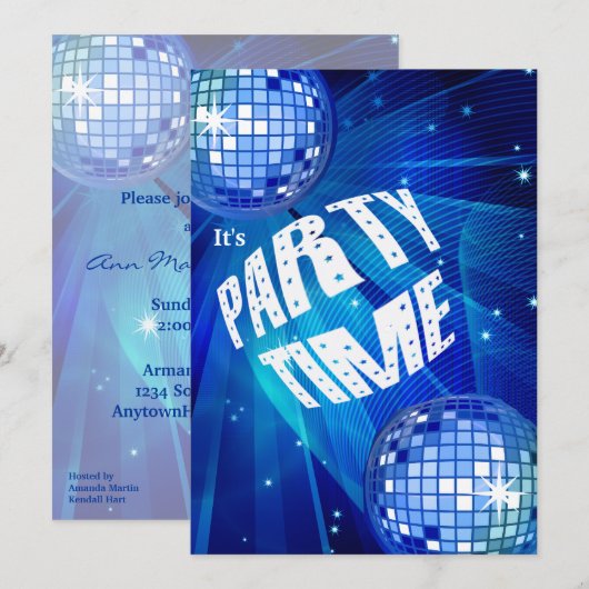 Uitnodiging speciale feestdag (Voorkant / Achterkant)