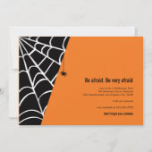 Uitnodiging Spider Halloween-partij (Voorkant)