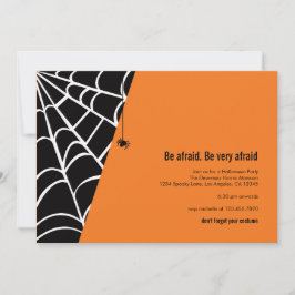 Uitnodiging Spider Halloween-partij