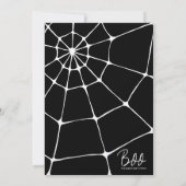 Uitnodiging Spider Halloween Party (Achterkant)