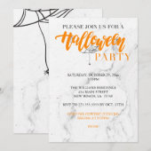 Uitnodiging Spider Halloween Party (Voorkant / Achterkant)
