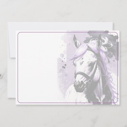 Uitnodiging Spirit Pony 26 Verjaardag (Achterkant)