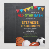 Uitnodiging sport/uitnodiging sport (Voorkant / Achterkant)