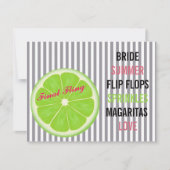 Uitnodiging Sprinkle-partij Seersucker Summer Brid (Voorkant)