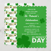 Uitnodiging St. Patrick's Day Feestje (Voorkant / Achterkant)